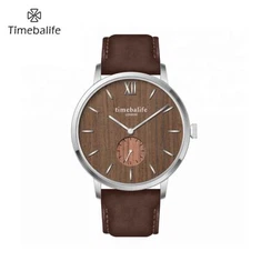 나무 크로 노 그래프 남성 시계